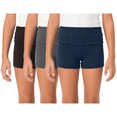 thumbnail image 1 of Sweet Hearts 3-Pack Girls Shorts- Foldover Biker Shorts for Girls High Waisted Black Shorts Casual Tween Summer Girls Clothes Made in USA, 1 of 7
