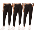 thumbnail image 1 of Sweet Hearts 3-Pack Womens Joggers with Pockets- Elastic Waist Soft Sweatpants for Women Yoga Pants Made in USA, 1 of 6