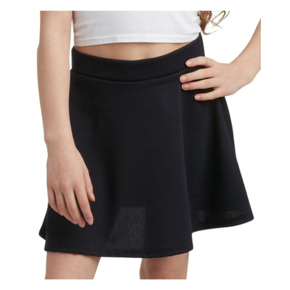 Sweet Hearts Girls' Skater Skirt - High Waist Stretch Crepe Uniform Skirt: Made in USA (Sizes: 5-18)