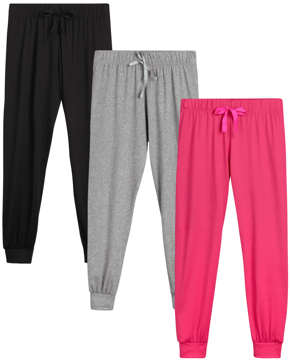 Sweet Hearts Girls' Sweatpants - 3 Pack Lightweight Super Soft