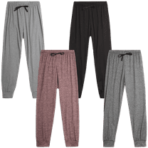 Sweet Hearts Girls' Sweatpants - 4 Pack Super Soft Athletic Performance Jogger Pants (5-18)