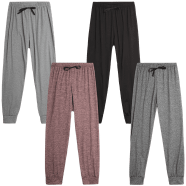 Sweet Hearts Girls' Sweatpants - 4 Pack Super Soft Athletic Performance Jogger Pants (5-18)
