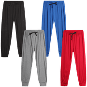 SWEET HEARTS Girls' Sweatpants - 4 Pack Super Soft Athletic Performance Jogger Pants (5-18)