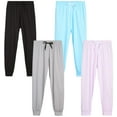 thumbnail image 1 of Sweet Hearts Girls' Sweatpants - 4 Pack Super Soft Athletic Performance Jogger Pants: Made in USA (5-18), 1 of 7