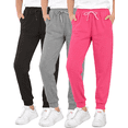 thumbnail image 1 of Sweet Hearts Girls' Sweatpants - Super Soft Athletic Performance Joggers: (3 Pack), 1 of 7