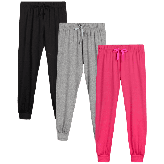 Sweet Hearts Girls' Sweatpants - Super Soft Athletic Performance Joggers: (3 Pack)