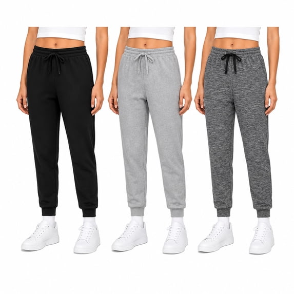 Sweet Hearts Girls' Sweatpants - Super Soft Athletic Performance Joggers: (3 Pack)