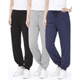 thumbnail image 1 of Sweet Hearts Girls' Sweatpants - Super Soft Athletic Performance Joggers: (3 Pack), 1 of 7