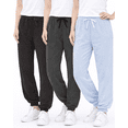 thumbnail image 1 of Sweet Hearts Girls' Sweatpants - Super Soft Athletic Performance Joggers: (3 Pack), 1 of 7