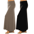 thumbnail image 1 of Sweet Hearts Maxi Skirt for Women- Foldover High Waist Long Flare A-Line Skirt Maxi Dress XS-XL Made in USA, 1 of 6