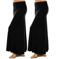 thumbnail image 1 of Sweet Hearts Maxi Skirt for Women- Foldover High Waist Long Flare A-Line Skirt Maxi Dress XS-XL Made in USA, 1 of 6