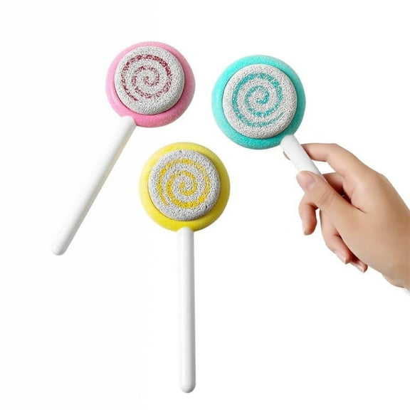 Sweet Hearts Natural Lollipop-Shaped Pedicure Pumice Stone, Pink, 1 Piece