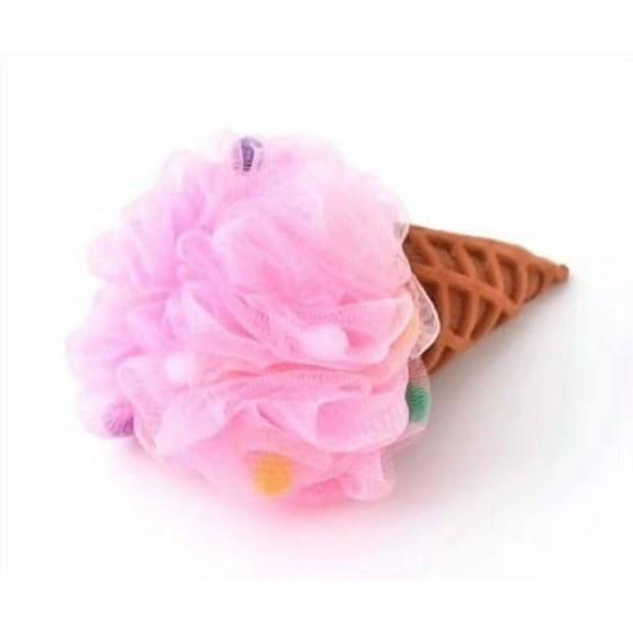 Sweet Hearts  Natural Skincare Ice Cream Cone Loofah  Body Sponge