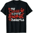 thumbnail image 1 of Sweet Hearts Valentines Day Shirts Women Teacher Funny Gift T-Shirt Shirts, 1 of 3