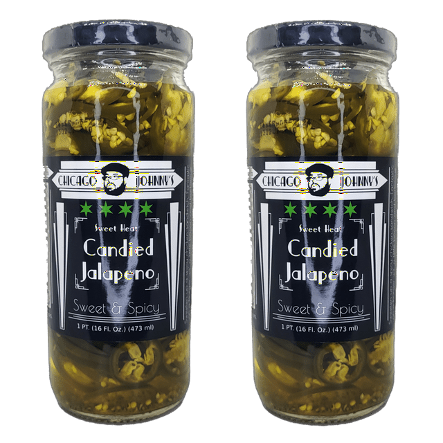 Sweet Heat Candied Jalapenos 2 Pack Pints (32 fl oz total)