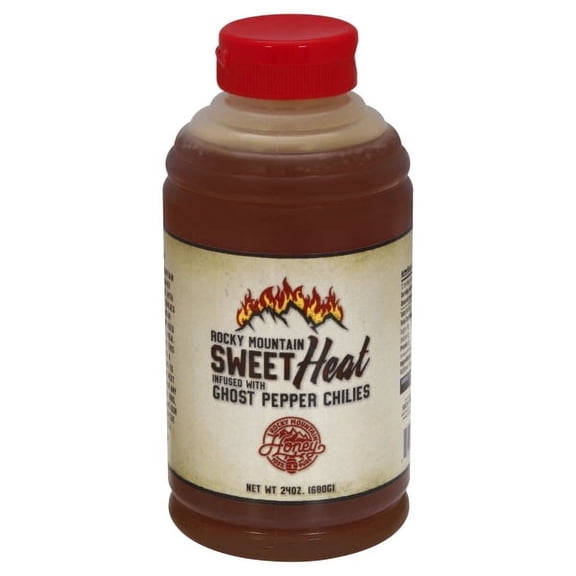 Rocky Mountain Sweet Heat Hot Honey, 24 oz  Wildflower Honey Infused with Ghost Pepper