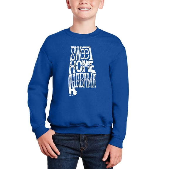 Sweet Home Alabama - Boy's Word Art Crewneck Sweatshirt