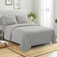 thumbnail image 1 of Sweet Home Collection 100% Combed Cotton Percale Sheet Set Made in Egypt 400 TC Gray Queen, 1 of 3