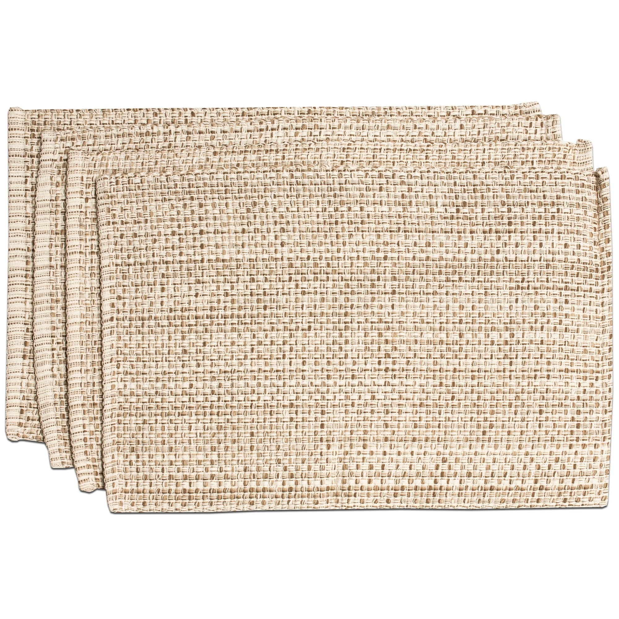 Eggshell Two Tone Woven Cotton Placemats Set of 4