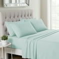thumbnail image 1 of Sweet Home Collection 1500 Series 4 Piece Ultra Soft Microfiber Sheet Set, Twin, Porcelain Blue, 1 of 5