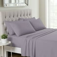 thumbnail image 1 of Sweet Home Collection 1500 Series 6 Piece Ultra Soft Microfiber Sheet Set, California King, Plum, 1 of 5