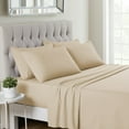 thumbnail image 1 of Sweet Home Collection 1500 Series 6 Piece Ultra Soft Microfiber Sheet Set, Full, Beige, 1 of 5