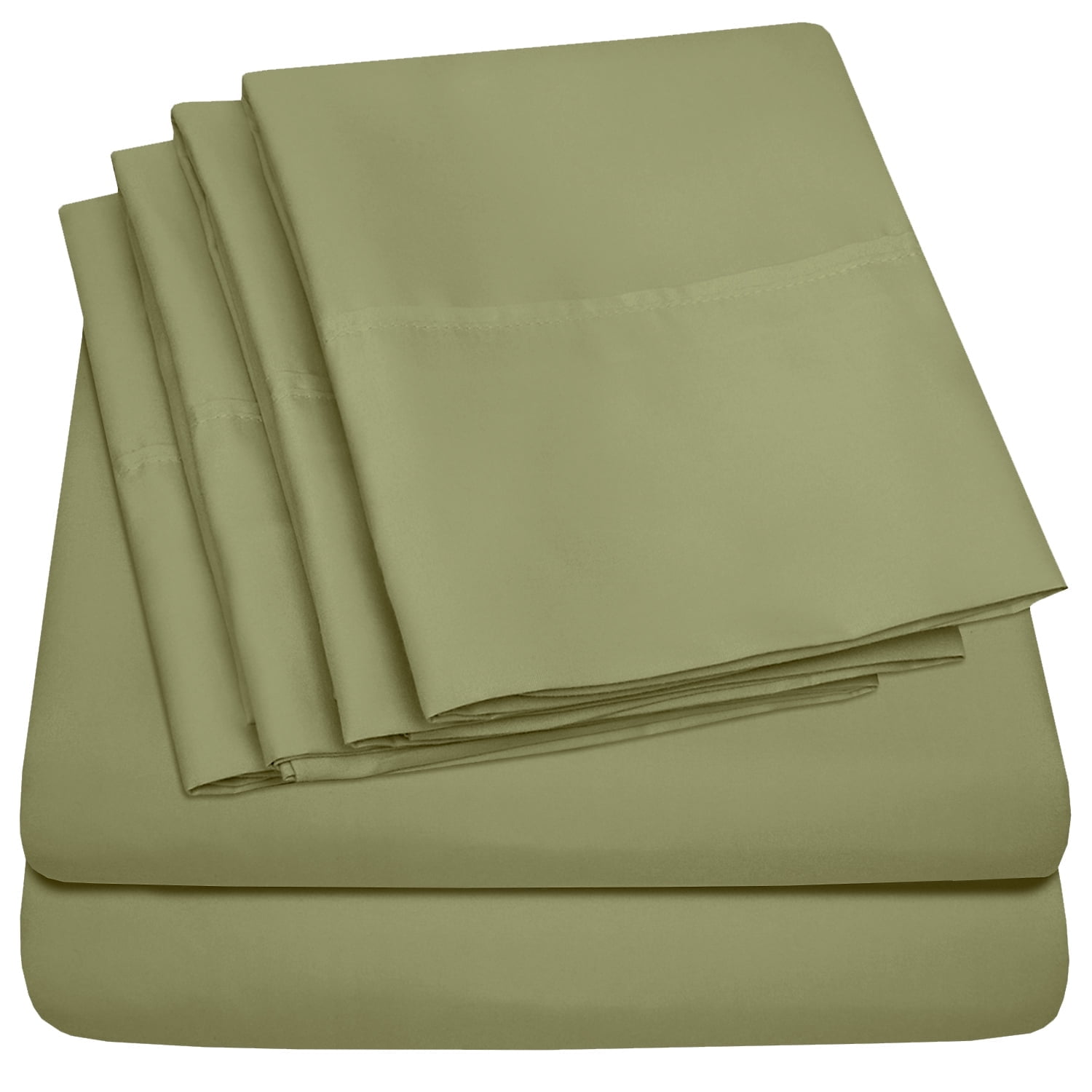 Sage Queen Deep Pocket Microfiber 6-Piece Sheet Set