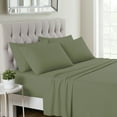 thumbnail image 1 of Sweet Home Collection 1500 Series 6 Piece Ultra Soft Microfiber Sheet Set, Queen, Sage, 1 of 5