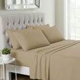 thumbnail image 1 of Sweet Home Collection 1500 Series 7 Piece Ultra Soft Microfiber Sheet Set, Split King, Taupe, 1 of 5