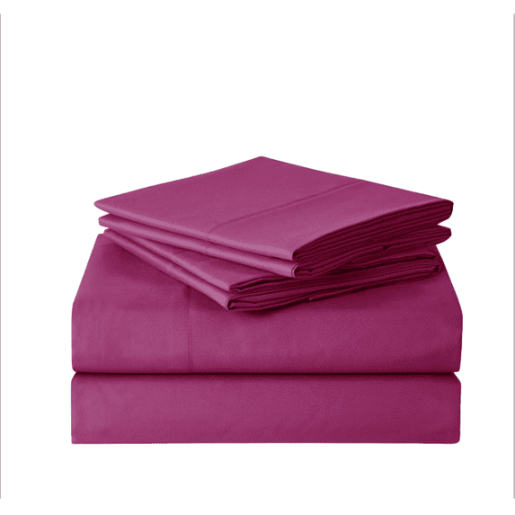 Sweet Home Collection 1500 Series Bed Sheets - Extra Soft Microfiber Deep Pocket 6pc Sheet Set - Berry, Full