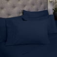 thumbnail image 1 of Sweet Home Collection 1500 Series Bed Sheets - Extra Soft Microfiber Deep Pocket 6pc Sheet Set - Navy, King, 1 of 2