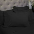 thumbnail image 1 of Sweet Home Collection 1500 Series Bed Sheets - Extra Soft Microfiber Deep Pocket 7pc Sheet Set - Black, Split King, 1 of 2