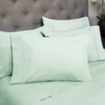 thumbnail image 1 of Sweet Home Collection 1500 Series Bed Sheets - Extra Soft Microfiber Deep Pocket 7pc Sheet Set - Mint, Split King, 1 of 2
