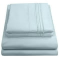 thumbnail image 1 of 1500 Thread Count Extra Soft Deep Pocket Sheet Set Sweet Home Collection Aqua, Cal King, 1 of 6