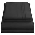 thumbnail image 1 of Sweet Home Collection 1500 Series Bed Sheets - Extra Soft Microfiber Deep Pocket Sheet Set - Black, Split King, 1 of 6