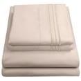 thumbnail image 1 of Sweet Home Collection 1500 Series Bed Sheets - Extra Soft Microfiber Deep Pocket Sheet Set - Cream, Split King, 1 of 6
