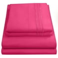 thumbnail image 1 of Sweet Home Collection 1500 Series Bed Sheets - Extra Soft Microfiber Deep Pocket Sheet Set - Fuchsia, Full, 1 of 6