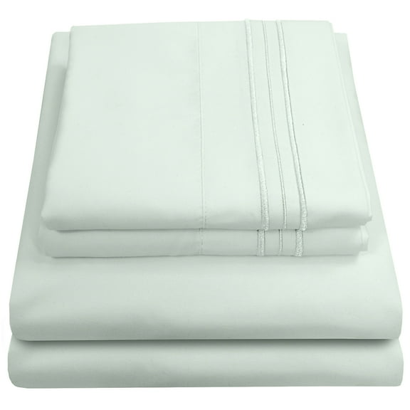 Sweet Home Collection 1500 Series Bed Sheets - Extra Soft Microfiber Deep Pocket Sheet Set - Mint, King