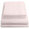 thumbnail image 1 of 1500 Thread Count Extra Soft Deep Pocket Sheet Set Sweet Home Collection Pale Pink RV, 1 of 6