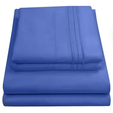 Sweet Home Collection 1500 Series Bed Sheets - Extra Soft Microfiber Deep Pocket Sheet Set - Royal Blue, Twin XL
