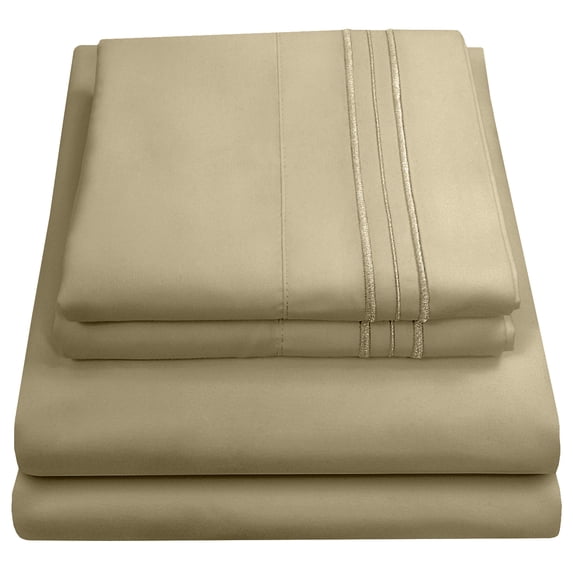 Sweet Home Collection 1500 Series Bed Sheets - Extra Soft Microfiber Deep Pocket Sheet Set - Sage, RV Queen