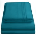 thumbnail image 1 of Sweet Home Collection 1500 Series Bed Sheets - Extra Soft Microfiber Deep Pocket Sheet Set - Teal, California King, 1 of 6