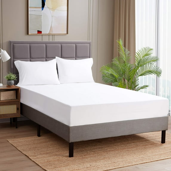 Sweet Home Collection 1500 Series Microfiber Fitted Sheet - Full, White
