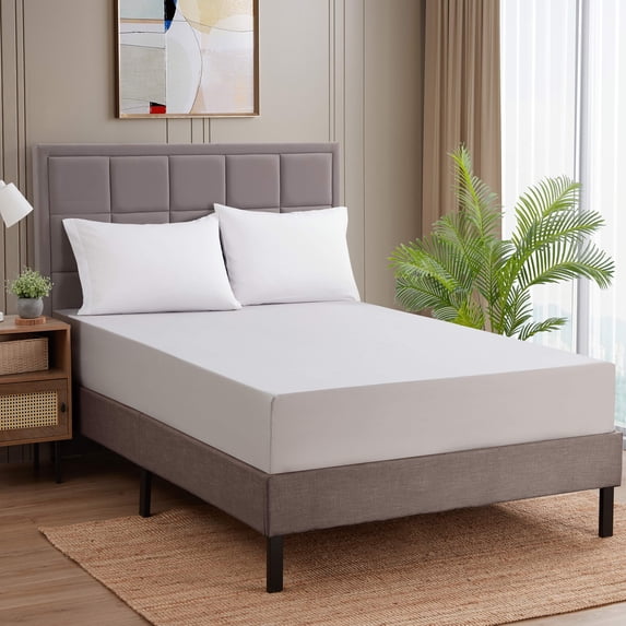 Sweet Home Collection 1500 Series Microfiber Fitted Sheet - King, Silver