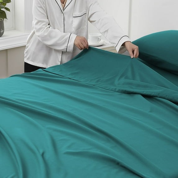 Sweet Home Collection 1500 Supreme Flat Sheet Full Teal