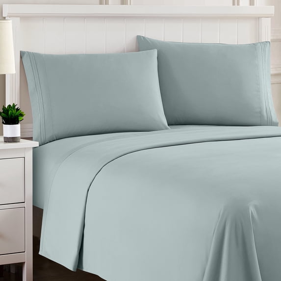 Sweet Home Collection Twin XL Sheet Sets, Classic 1800 Series Deep Pocket 3 Piece, Luxury Soft Microfiber Bed Sheet Sets, Slate