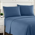 thumbnail image 1 of Sweet Home Collection Queen Sheet Sets, Classic 1800 Series Deep Pocket 4 Piece, Luxury Soft Microfiber Bed Sheet Sets, Denim, 1 of 5
