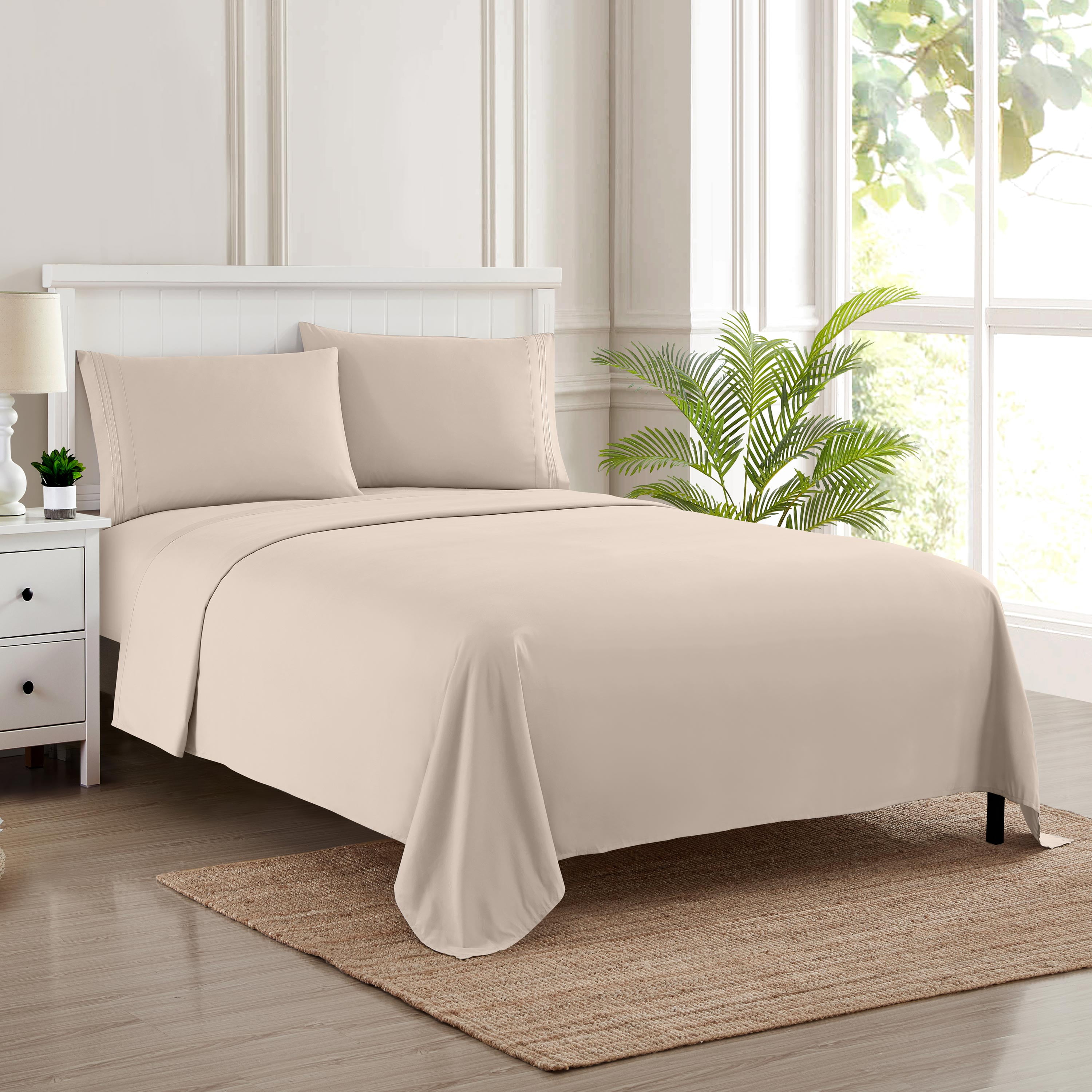 Sweet Home Collection Queen Size Bed Sheets - Breathable Luxury Sheets with  Full Elastic & Secure Corner Straps Built In - 1800 Supreme Collection Ext