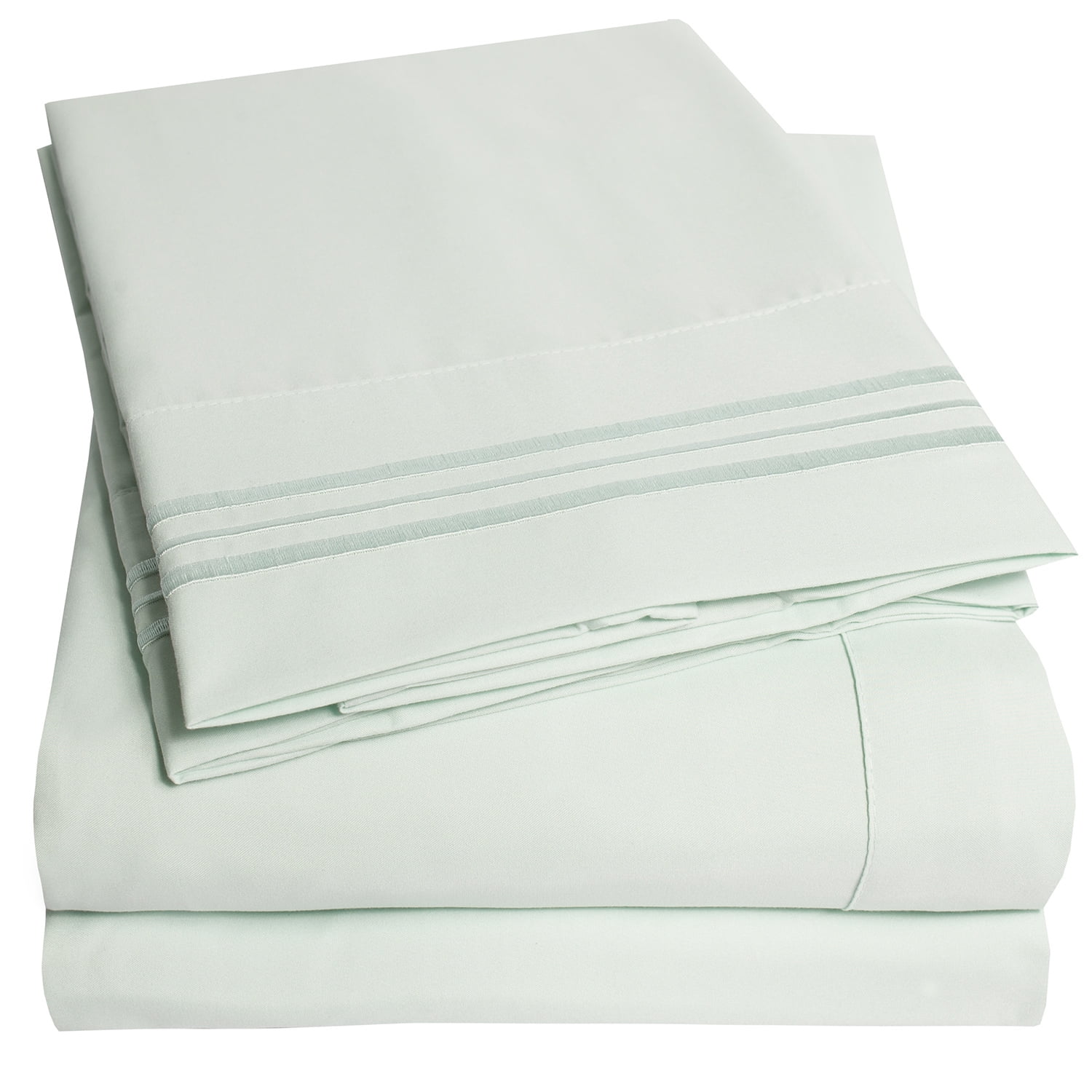 Sweet Home Collectio 1500 Supreme Collection Bed Sheet Set - Extra Soft, Elastic  Corner Straps, Deep Pockets