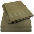thumbnail image 1 of Sweet Home Collection 1800 Series Bed Sheets - Extra Soft Microfiber Deep Pocket Sheet Set - Olive Green, Queen, 1 of 6